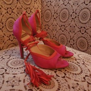 💥💥Fuschia & Tangerine Strappy Sandals💥💥